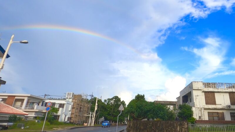 石垣島の朝・虹